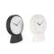 Black & White Metal Textured Decorative Clock Set